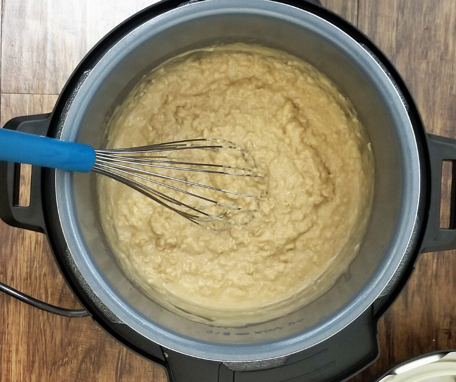 Instant Pot Peanut Butter Oatmeal Porridge
