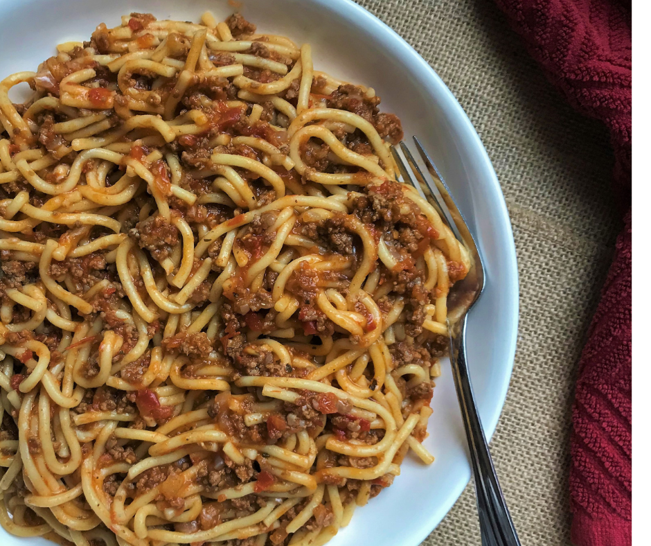 Instant Pot Spaghetti In Ground Beef Sauce